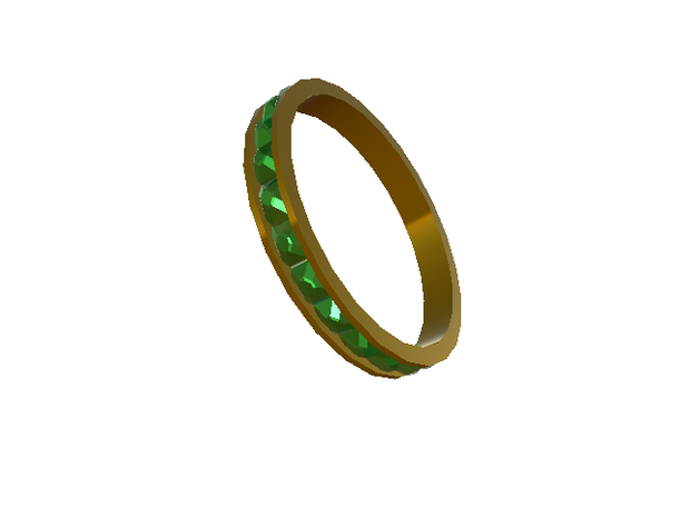Gold ring with Diamonds - VRChat