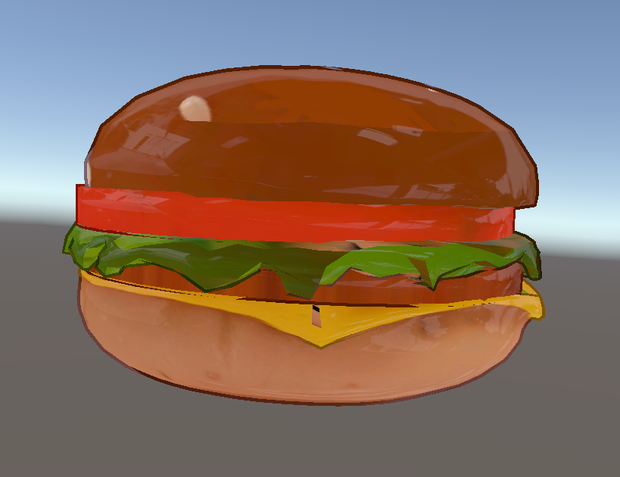 ハンバーガー（オリジナル3D食べ物）