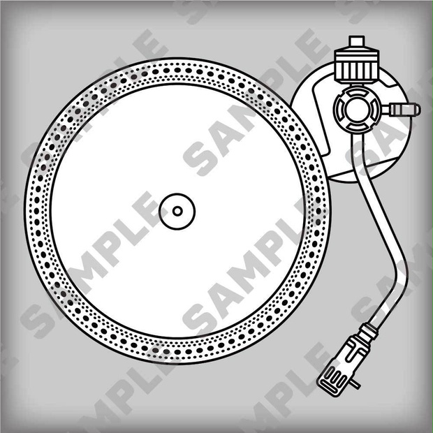 レトロなレコードプレーヤー - Vintage record player with vinyl disc.