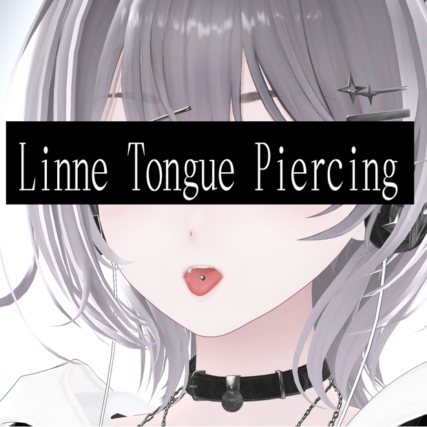 【リンネ - Linne専用】Tongue Piercing/ 舌ピアス【リップシンク・MA対応】