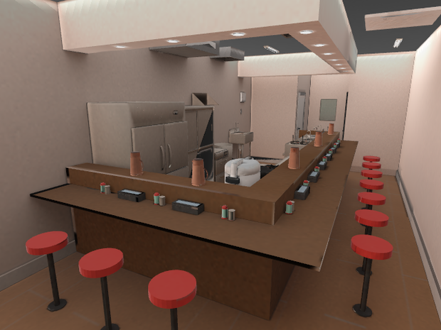 【3D】ラーメン屋