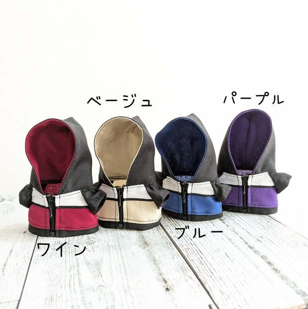 カラーフードジャケット ぬいぐるみさん用 main image 0