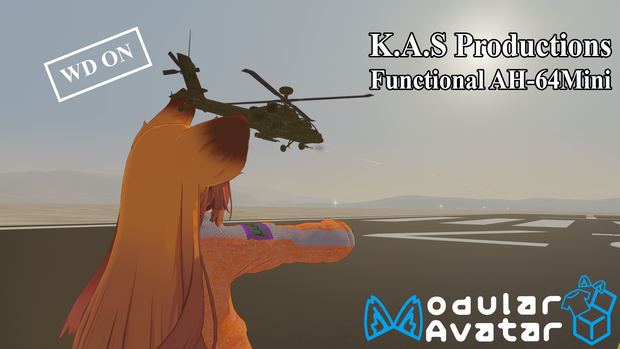 Functional Apache-64 Follower for Vrchat Avatar [MA] | VRChatアバター用機能付きApache-64フォロワー [MA]