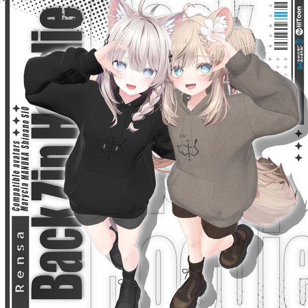 ✨発売記念セール中✨BackZipHoodie【Marycia/マヌカ/しなの/Sio】