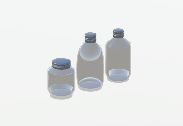 Glass Bottle グラスボトル l 3D model