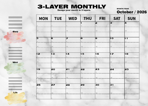 3-LAYER MONTHLY【2026年10月号】