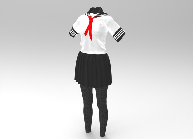 3D女子校生服
