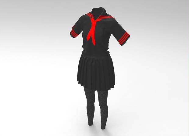 3D女子校生服