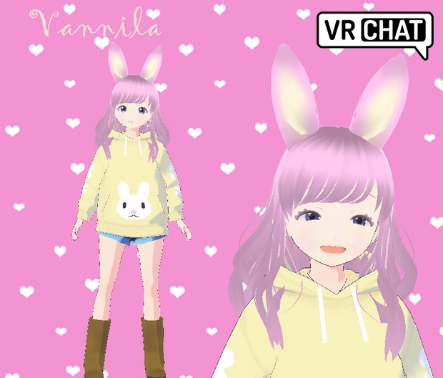 VRoid Avatar Sample 3 Vanilla Vtuber Model Darmangy BOOTH