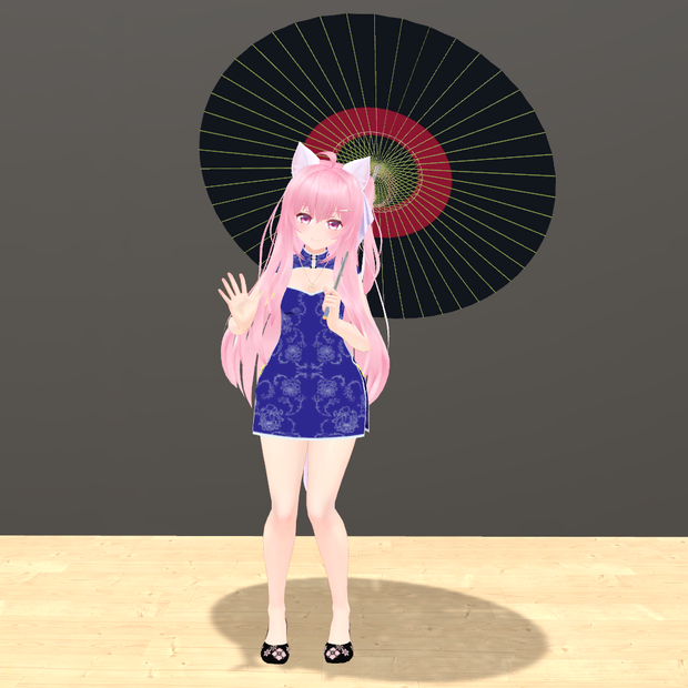 【VRChat】蛇の目傘