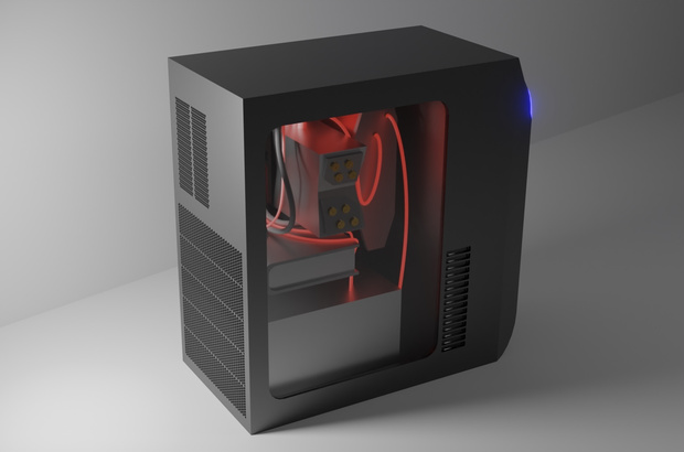 【3Dモデル】近未来ゲーミングPC