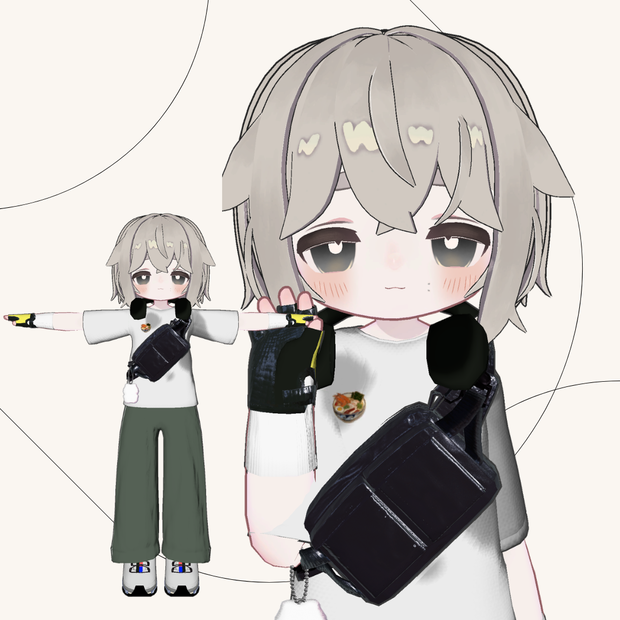 ✔️032【キプフェル対応】【まめフレンズ素体】