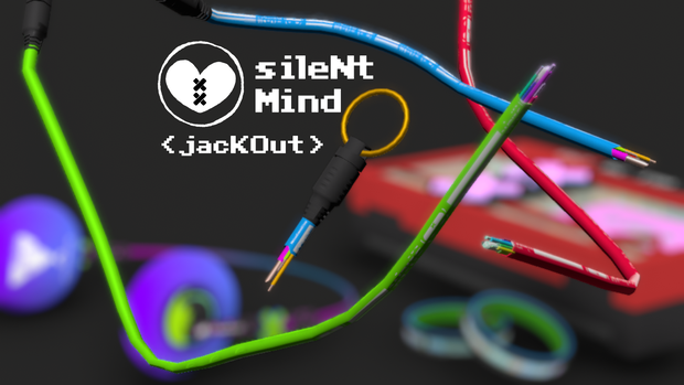 非実在系ブランド<sileNtMind>製キーホルダー「JacKOut」