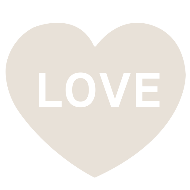 くすみカラー♡LOVEハート素材 4色セット（透過PNG）
