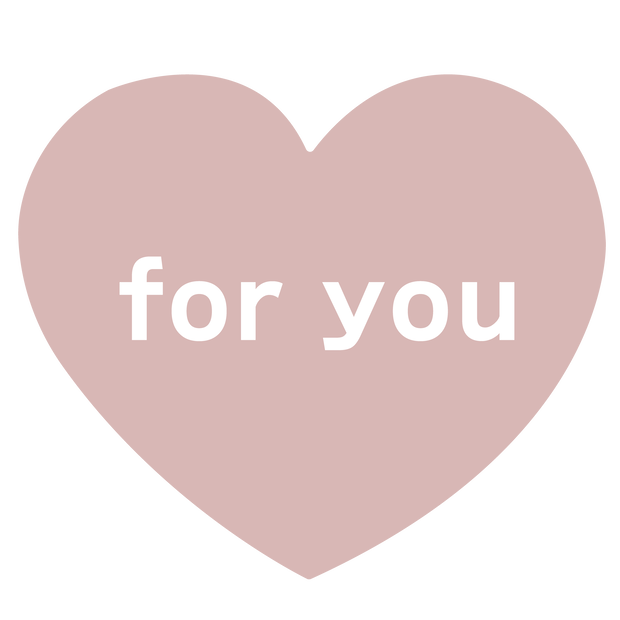くすみカラー♡for youハート素材 6色セット（透過PNG）