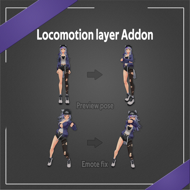 [VRChat] Locomotion layer addon