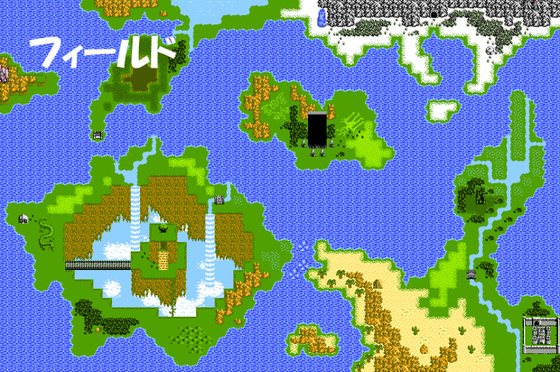 ファミコン風ＲＰＧ基本マップ素材セット