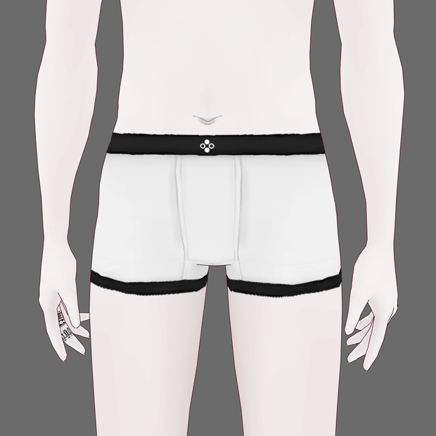 [VRoid/Free] Basic Trunks White ベーシックボクサーパンツ ホワイト #Revirsi rv0006-w