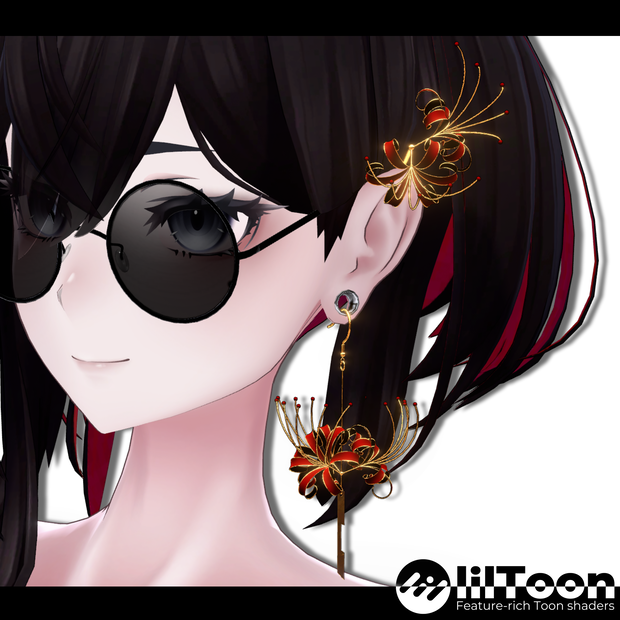 Red spider lily | Lycoris radiata - Accessories (Earring, Hair Ornaments) [ 彼岸花 | ヒガンバナ - アクセサリー (イヤリング、髪飾り) ]