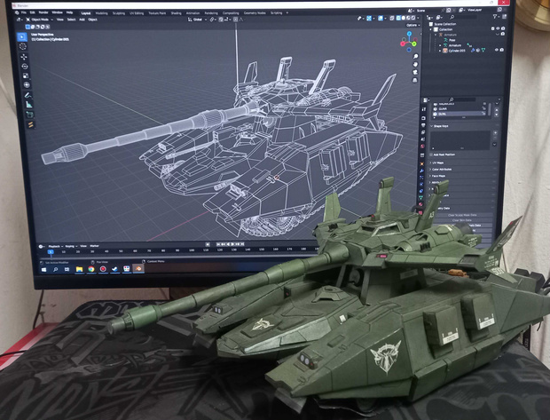 Magella Tank 3D (papercraft)