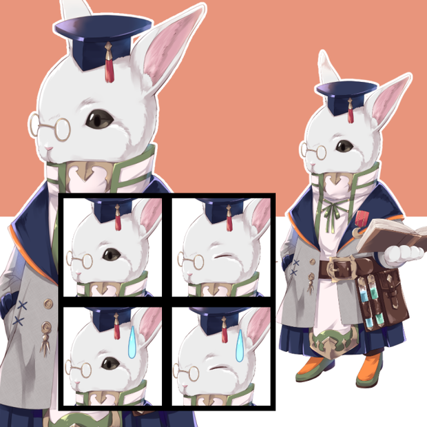 【立ち絵素材】タビット01　学者風