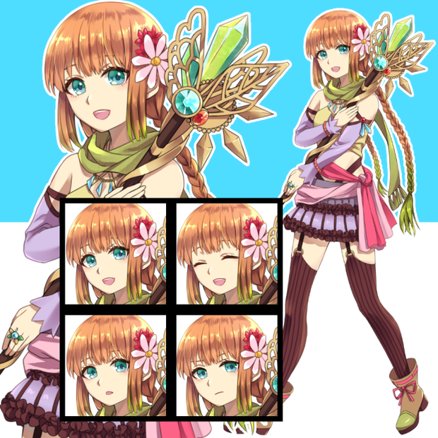 【立ち絵素材】女性04　メリア