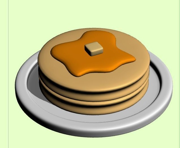 3Dホットケーキ