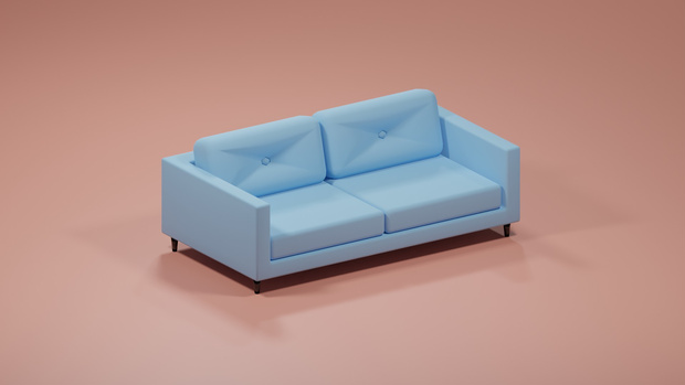 ソファ　 blenderデータ