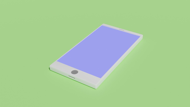 スマートフォン　 blenderデータ