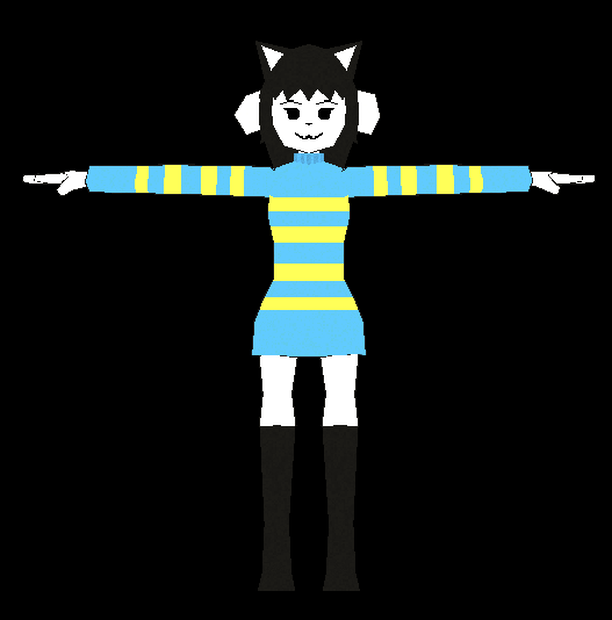 Low Poly Temmie (undertale) VRCHAT