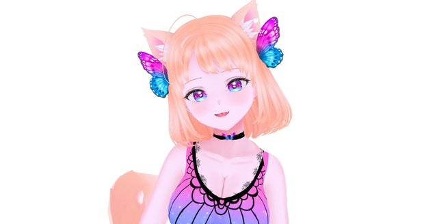 [Vroid] Butterfly Cat | VRM + VSFavatar 