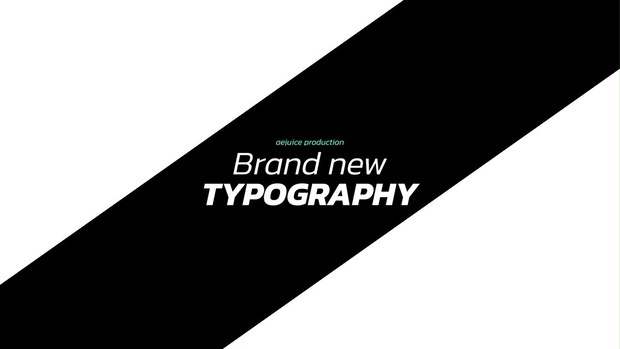 Typography Titles｜タイポグラフィ タイトル（After Effects・Premiere Pro）
