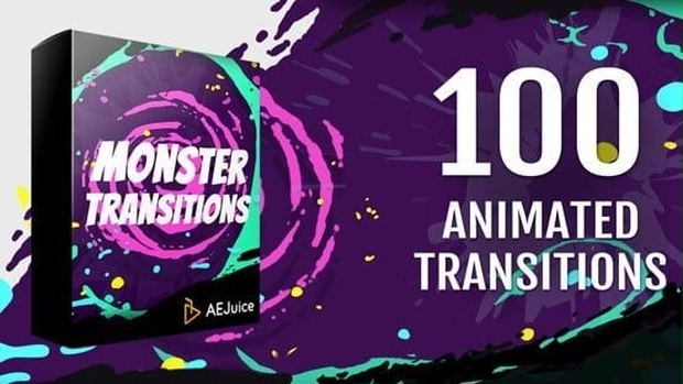 Monster Transitions｜モンスター トランジション（After Effects・Premiere Pro）