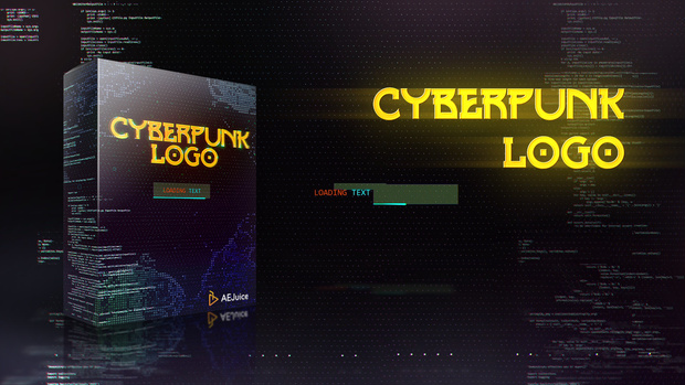 Cyberpunk Glitch Logo Animation｜サイバーパンク グリッチ ロゴアニメーション（After Effects・Premiere Pro）