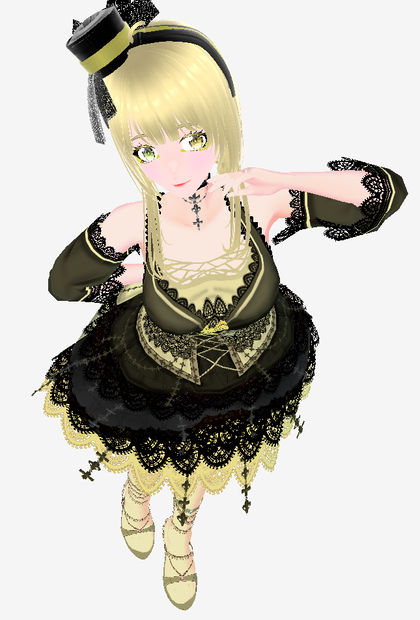 白金ちどり_薔薇ドレス