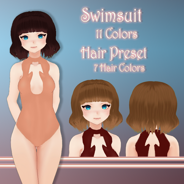 Swimsuit + Hair Preset