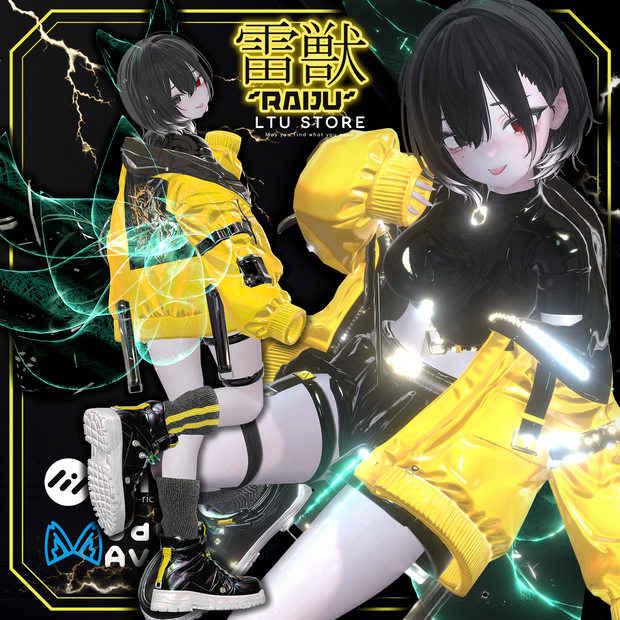 【19+アバター対応】雷獣～Raiju～🐺 [#LTUSTORE]