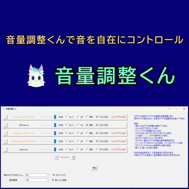音量調整くん