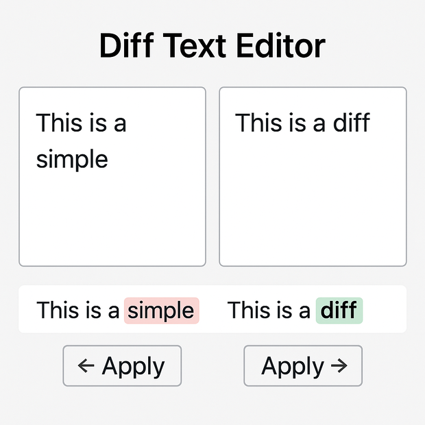 Diff 文差分エディタ