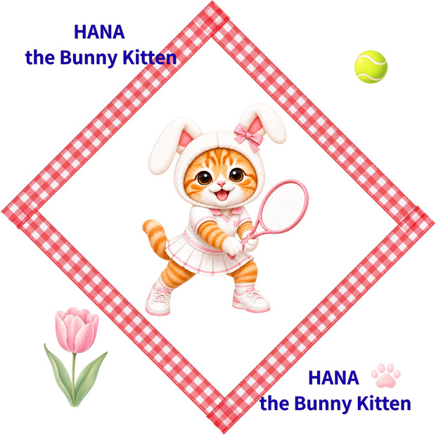 Hana the Bunny Kitten デジタルペーパー  5枚セット Vol.3