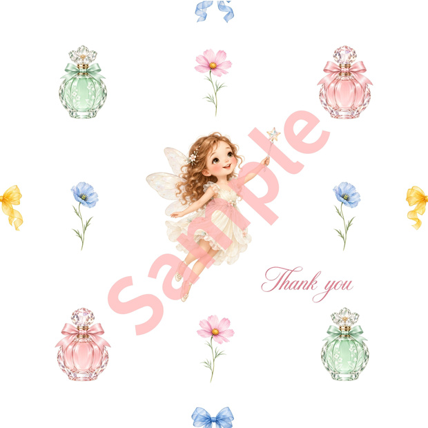 Fairy Thank you デジタルペーパー ① 12枚セット（同柄の文字あり・なしが あります）