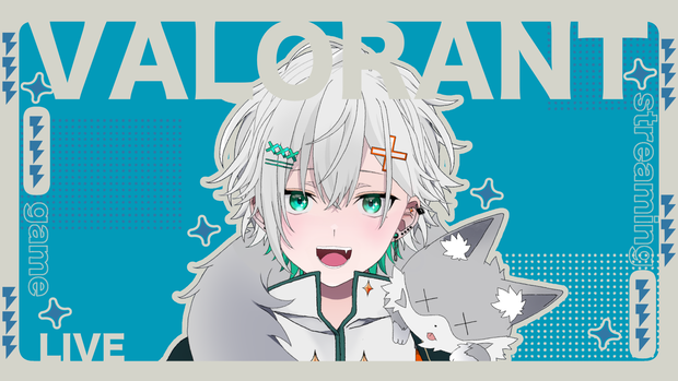 【VALORANT】シンプルかっこいいサムネ用素材【フリー素材】