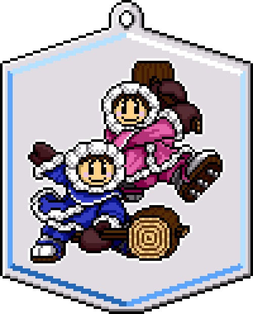 【値下】SSB「氷壁の双星」 アイスクライマードット絵アクリル