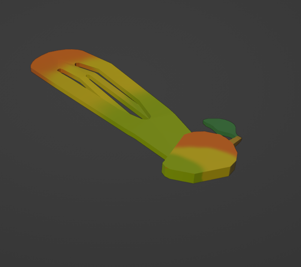 Pastel Mango Hairpin