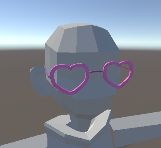 Lowpoly Heart Glasses