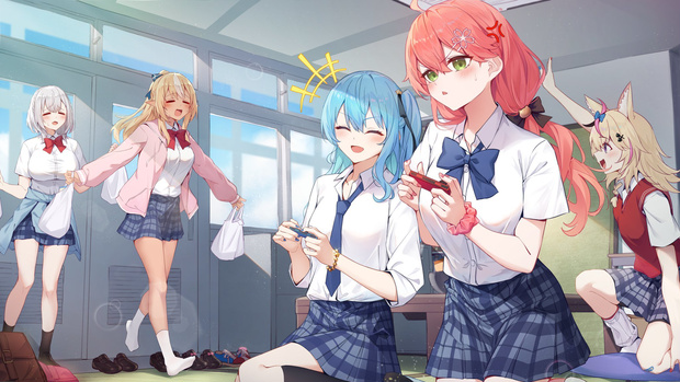 ホロライブ　しらけんプレイマット