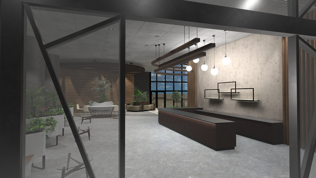 【３Dワールド】Lobby Cafe Style