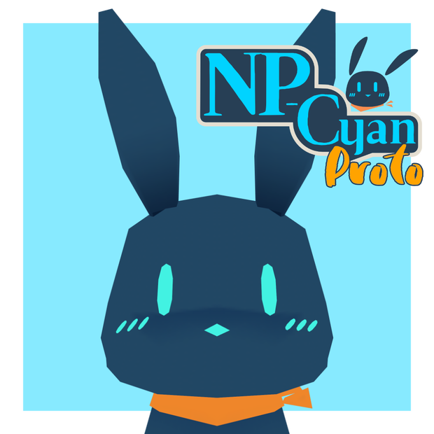 【無料】VRChat向け3Dモデル NP-Cyan-Proto