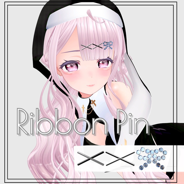 *Diamond  Ribbon Pin ୨୧˙˳⋆﻿