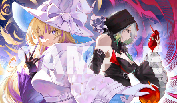 委託「遊戯王 」ディアベルスター&ディアベルゼ プレイマット